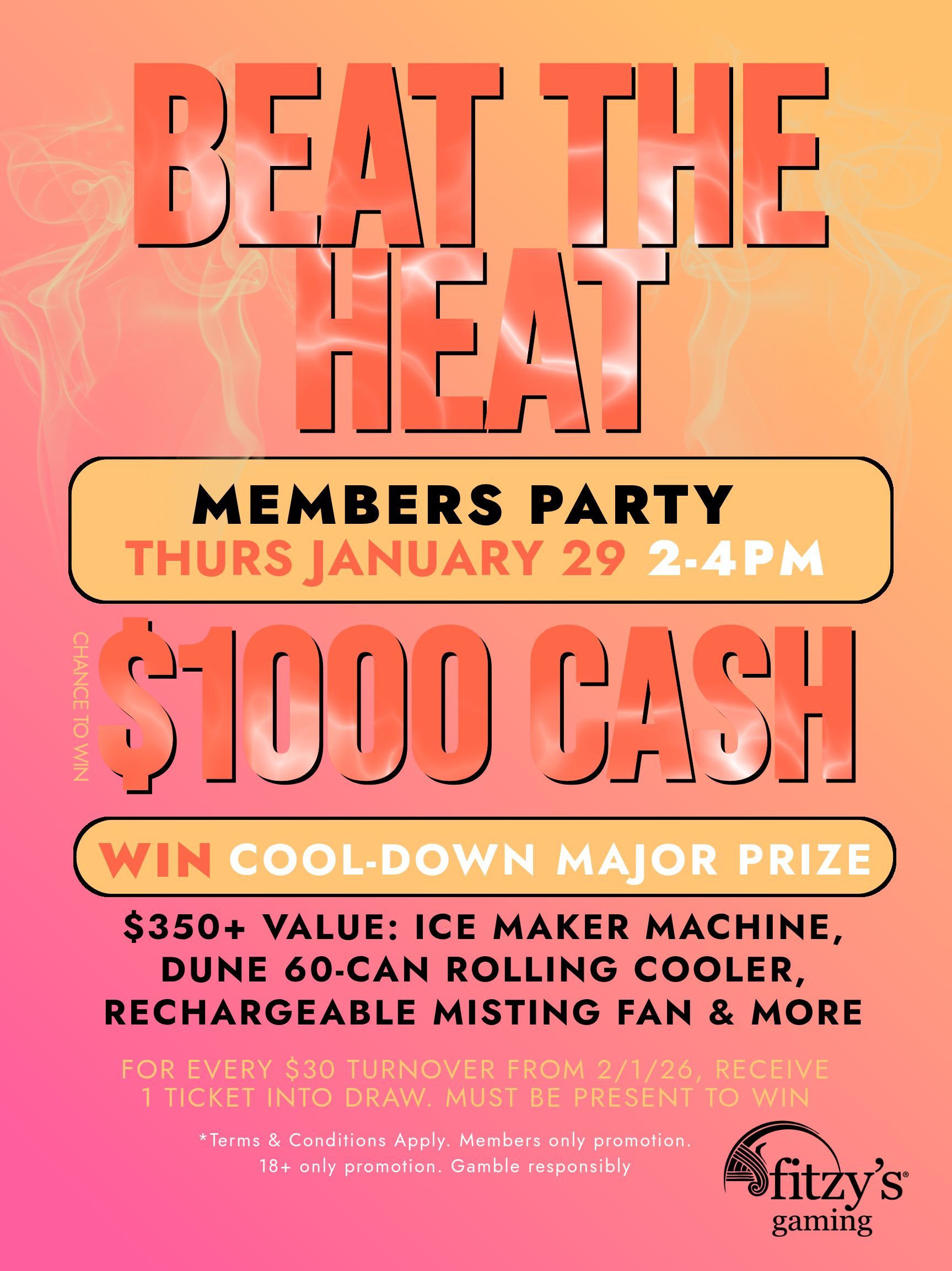 An advertisement for a $1000 cash giveaway
