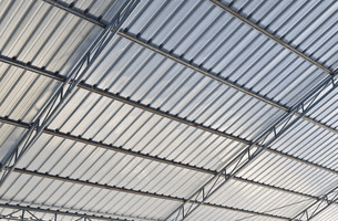 A steel roof