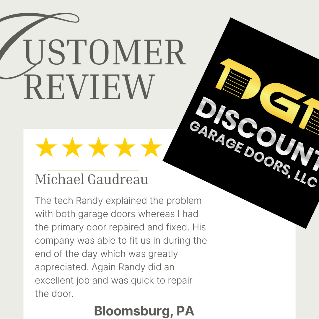 garage door repair review from Bloomsburg pa
