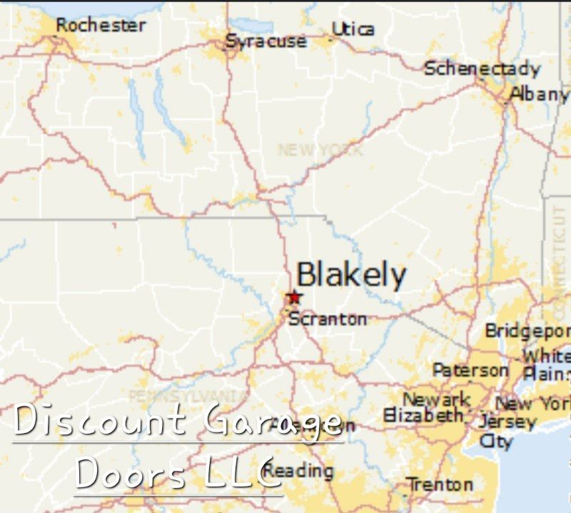 ariel map of the borough blakely in lackawanna county pa which is a serving area for discount garage