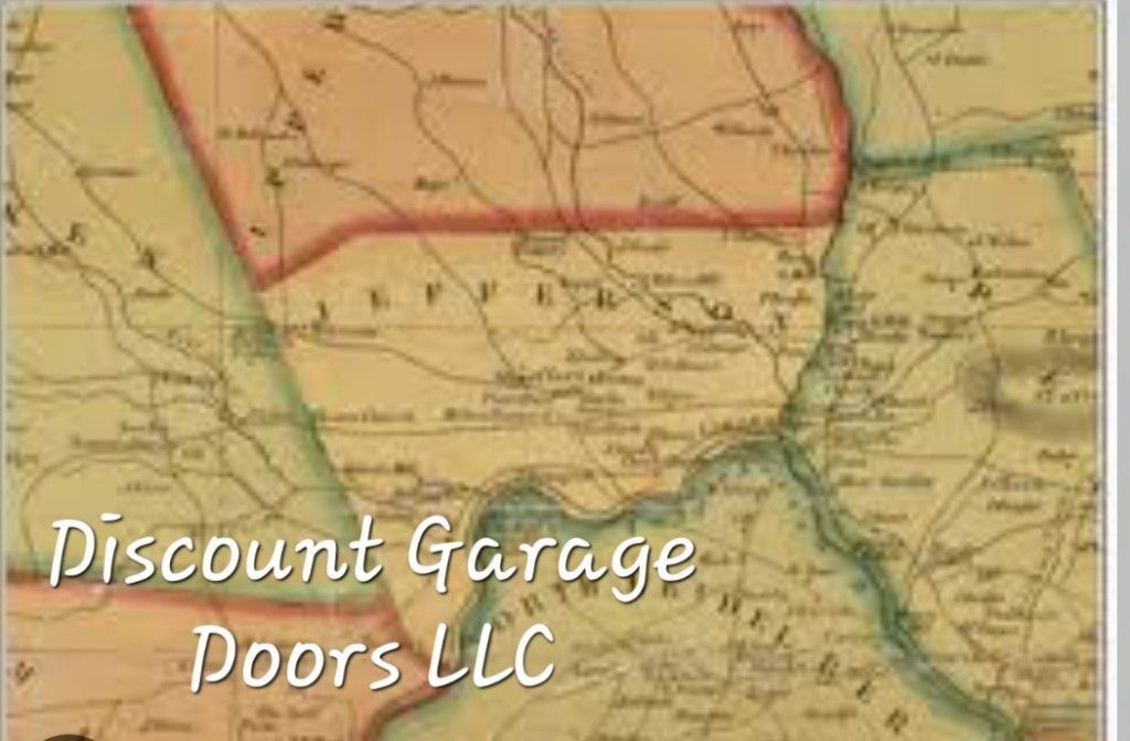 ariel map of jefferson township pa, service area of discount garage doors llc of wilkes barre pa