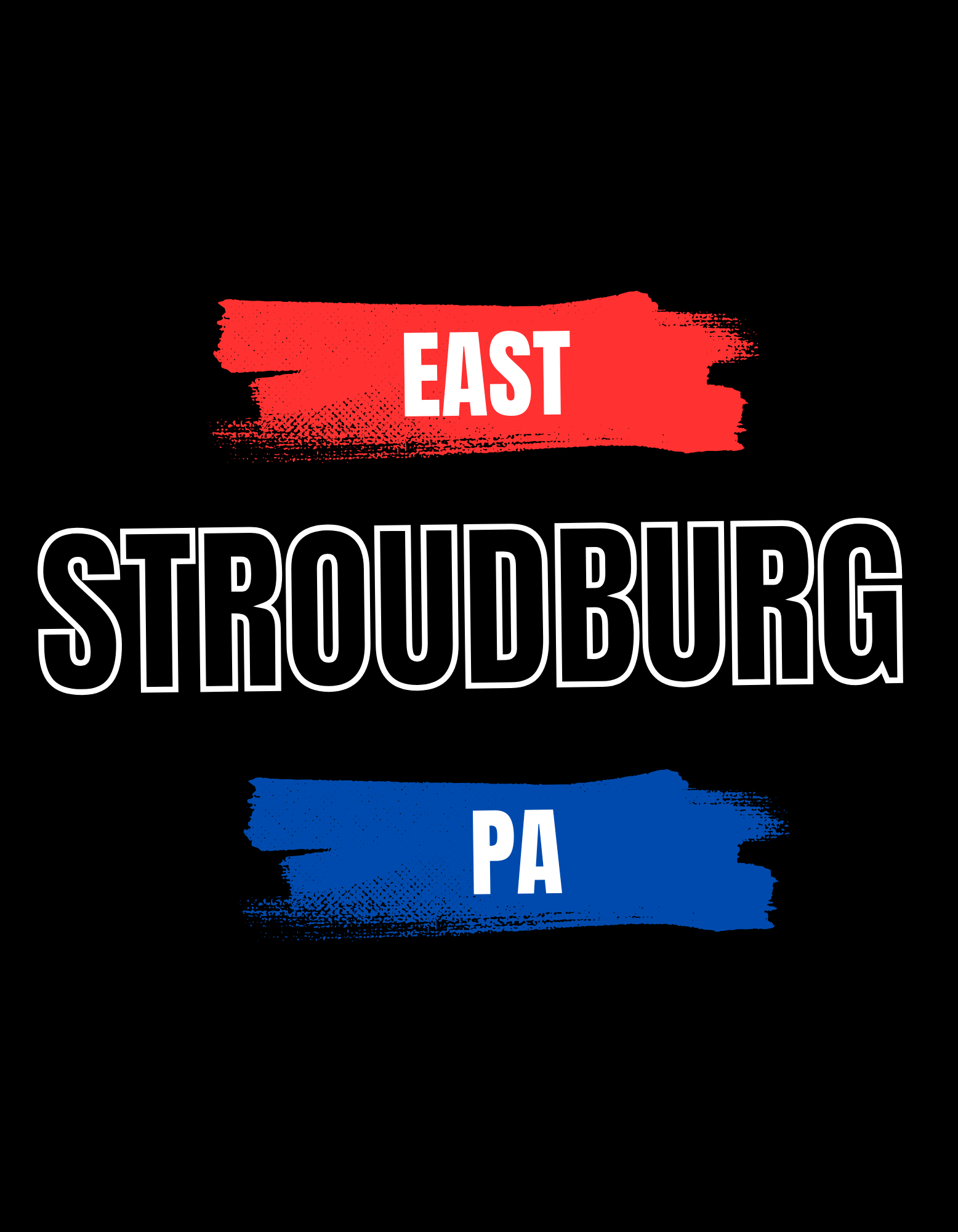 ariel map of east stroudsburg PA. serving area for garage door repair company-discount garage doors