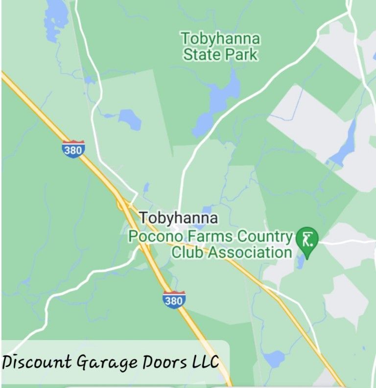 Ariel map of tobyhanna pa service area of discount garage doors llc