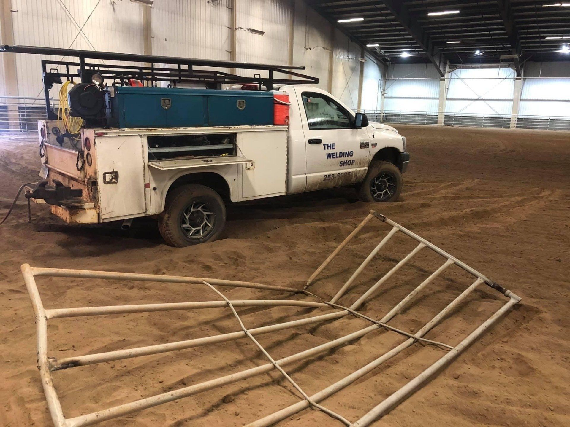 Metal Grinding On Steel Pipe — Kalispell, MT — The Welding Shop