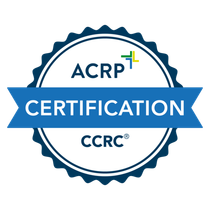 ACRP certification CCRC logo on a white background