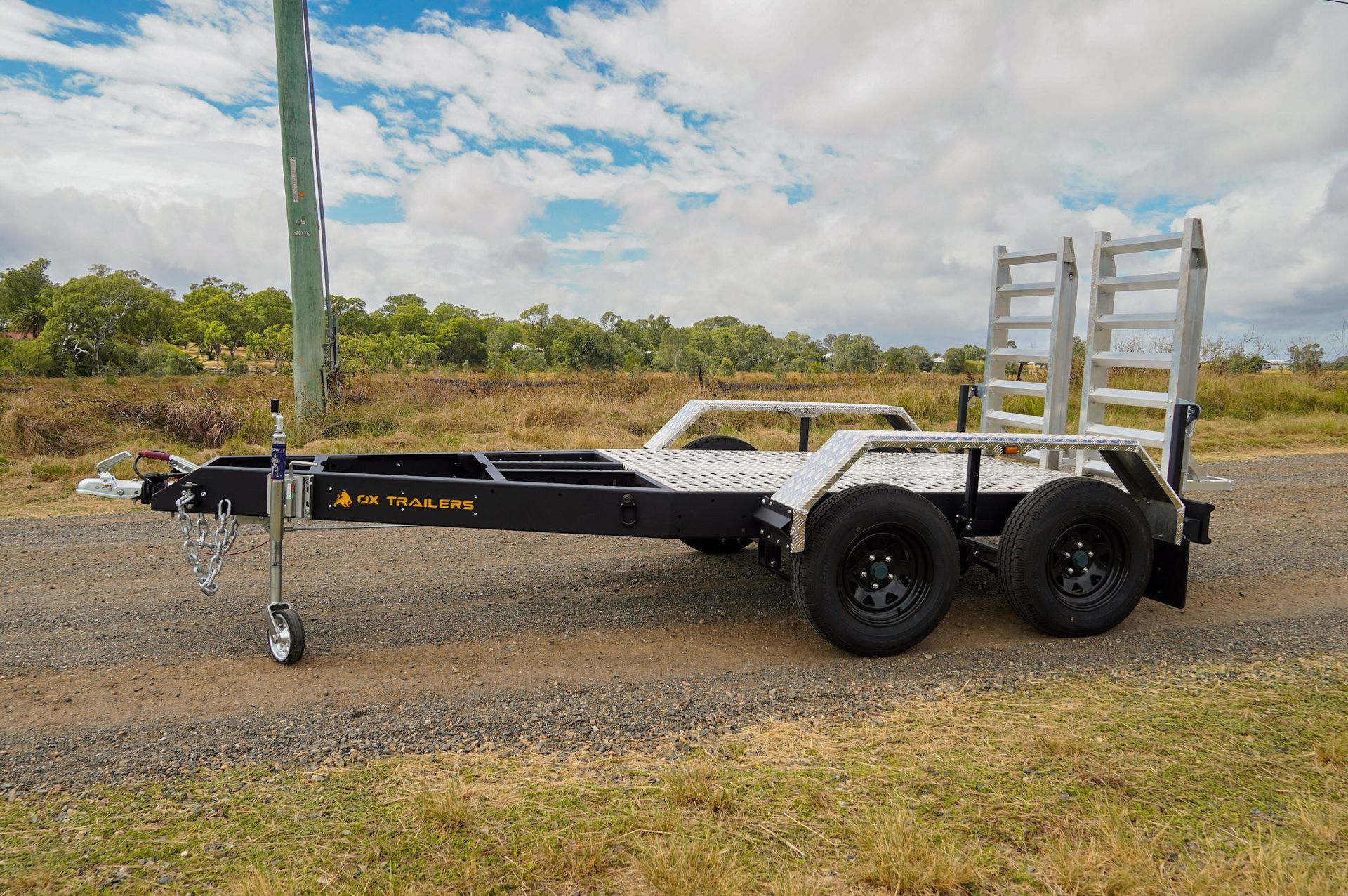 A standard 2500kg plant trailer