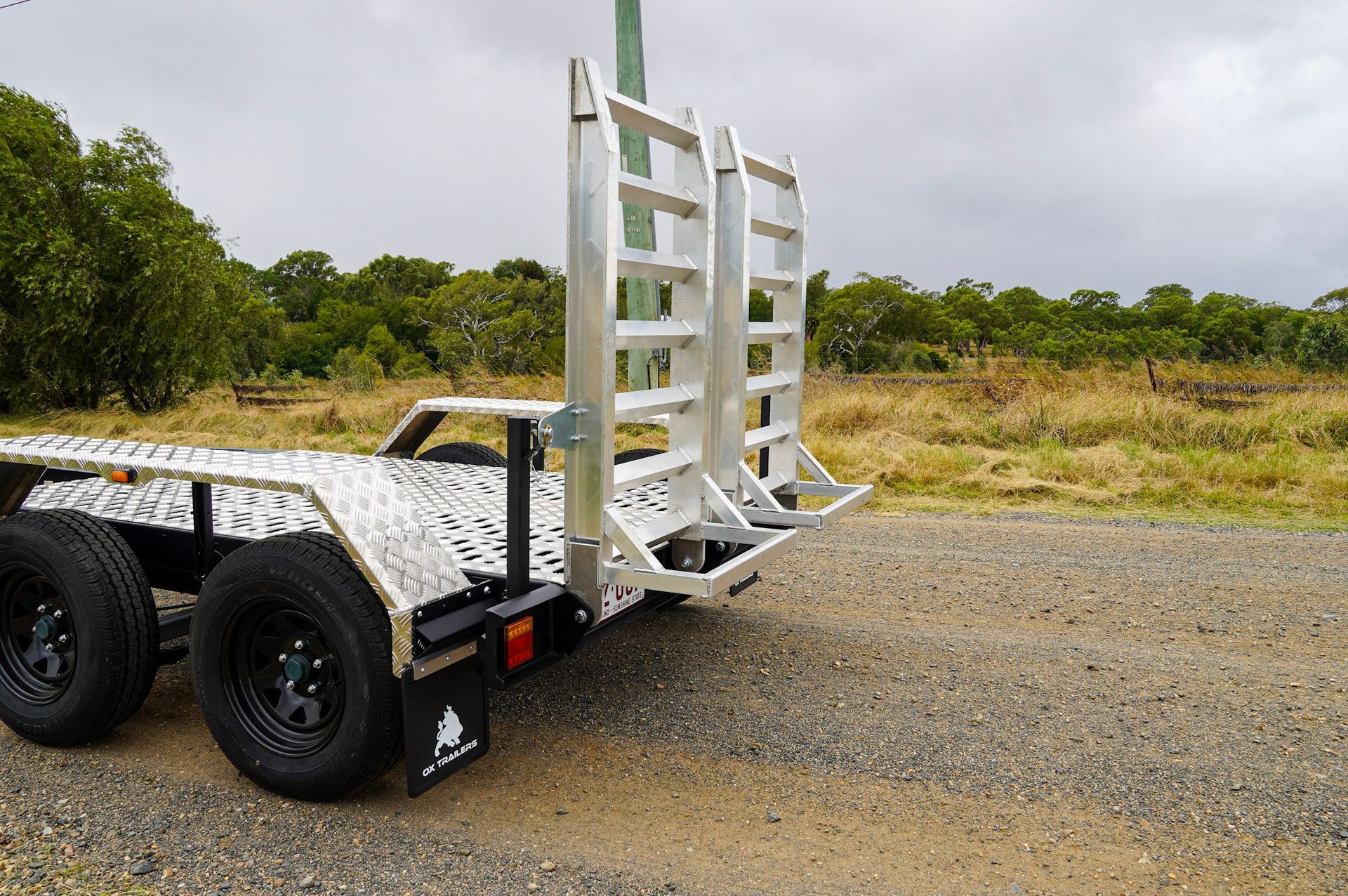 The Aluminium Ramps of an Ox Plant Trailer