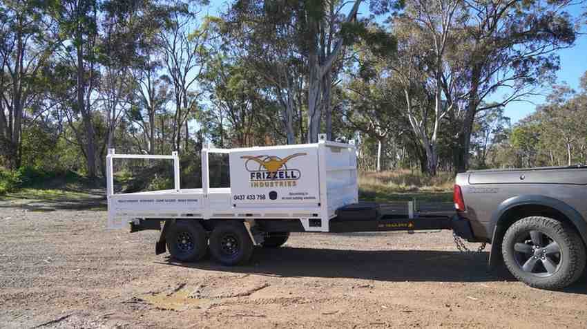 custom signwriting for King of Spades excavation on his Ox Trailers Tipper Trailer