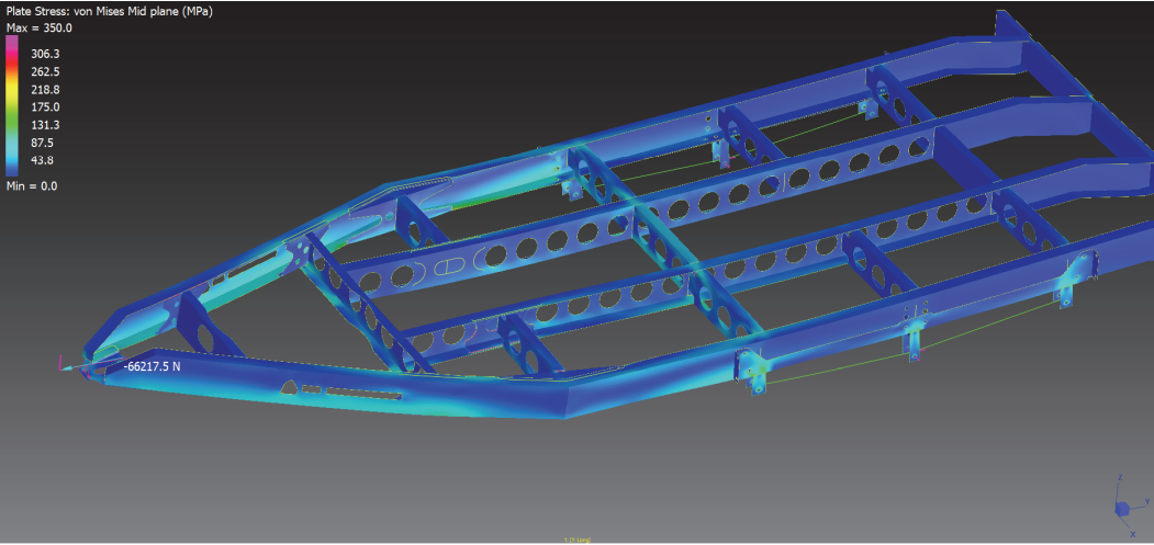 C-Section Chassis in manufacturing.