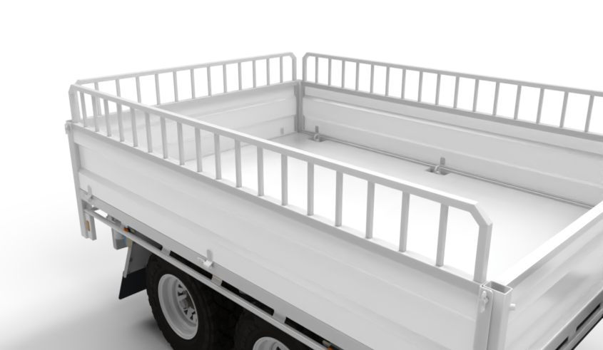 High Volume Extended Dropside's for Flat Top Trailer