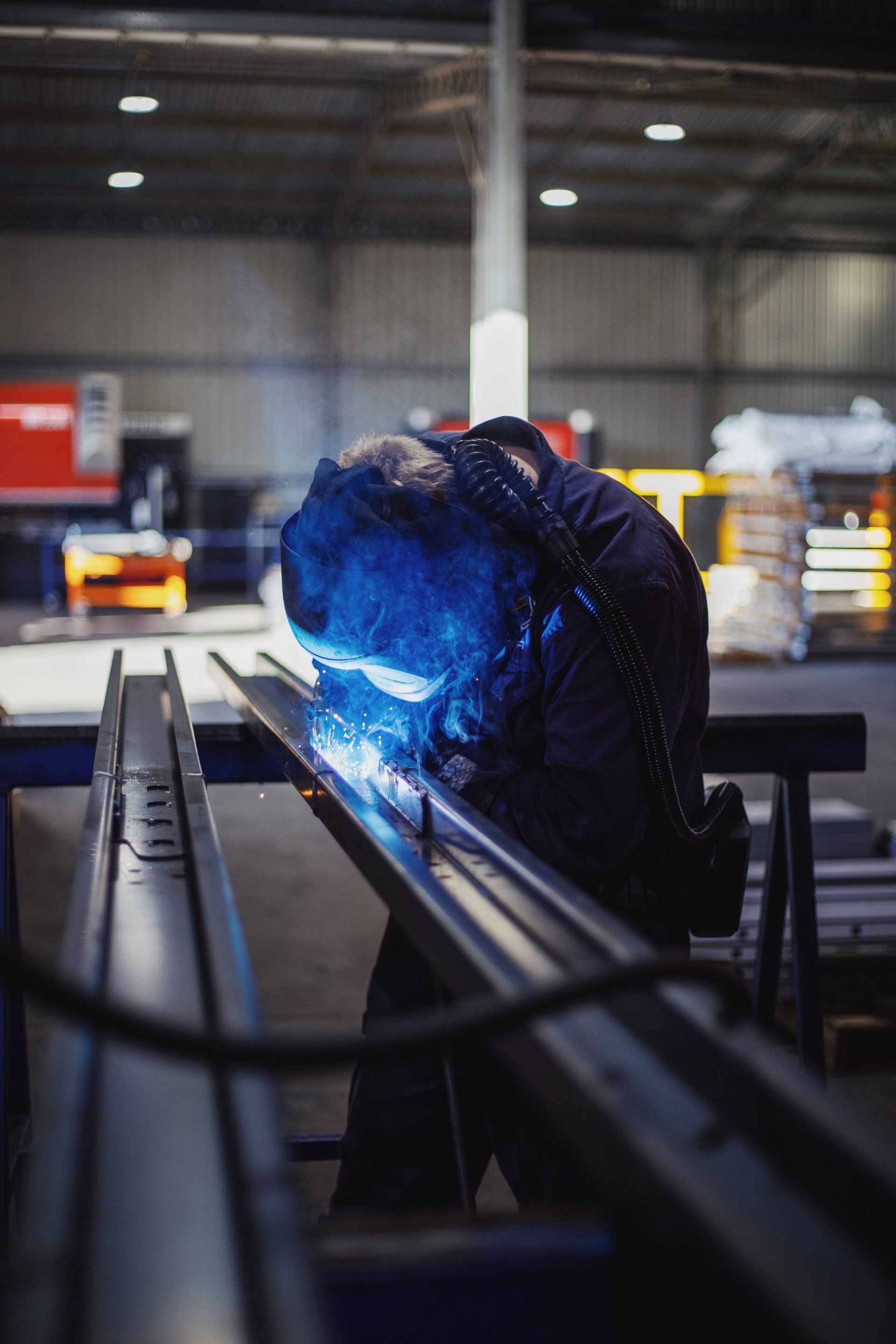 Expert fabrication of trailer chassis and tray for maximum strength and resistance.