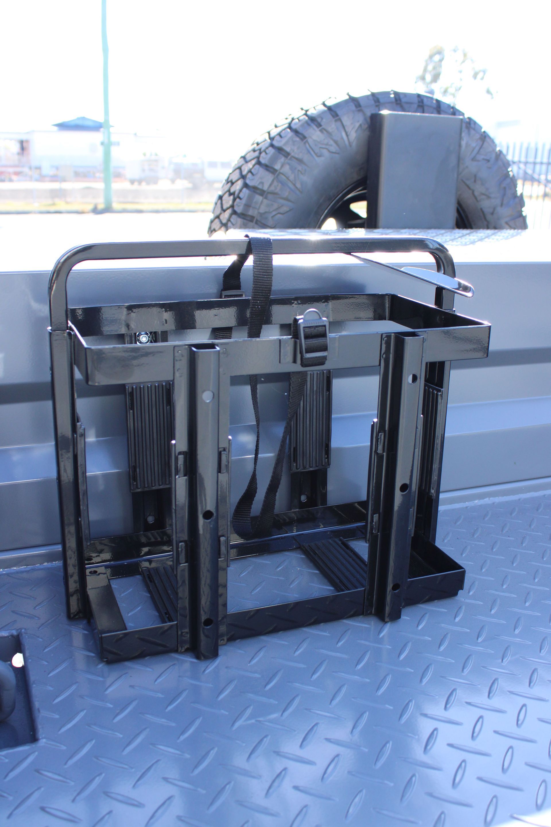 20L Jerry Can Holder for large, heavy duty trailer