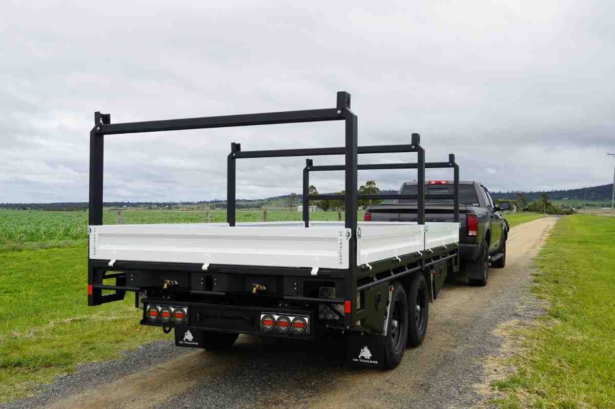 Ladder Rack Set for heavy duty Flat Top Trailer