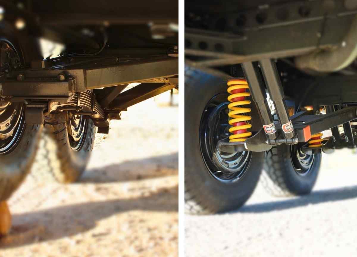 Simplicity Independent Suspension Upgrade for Flat Top Trailer.