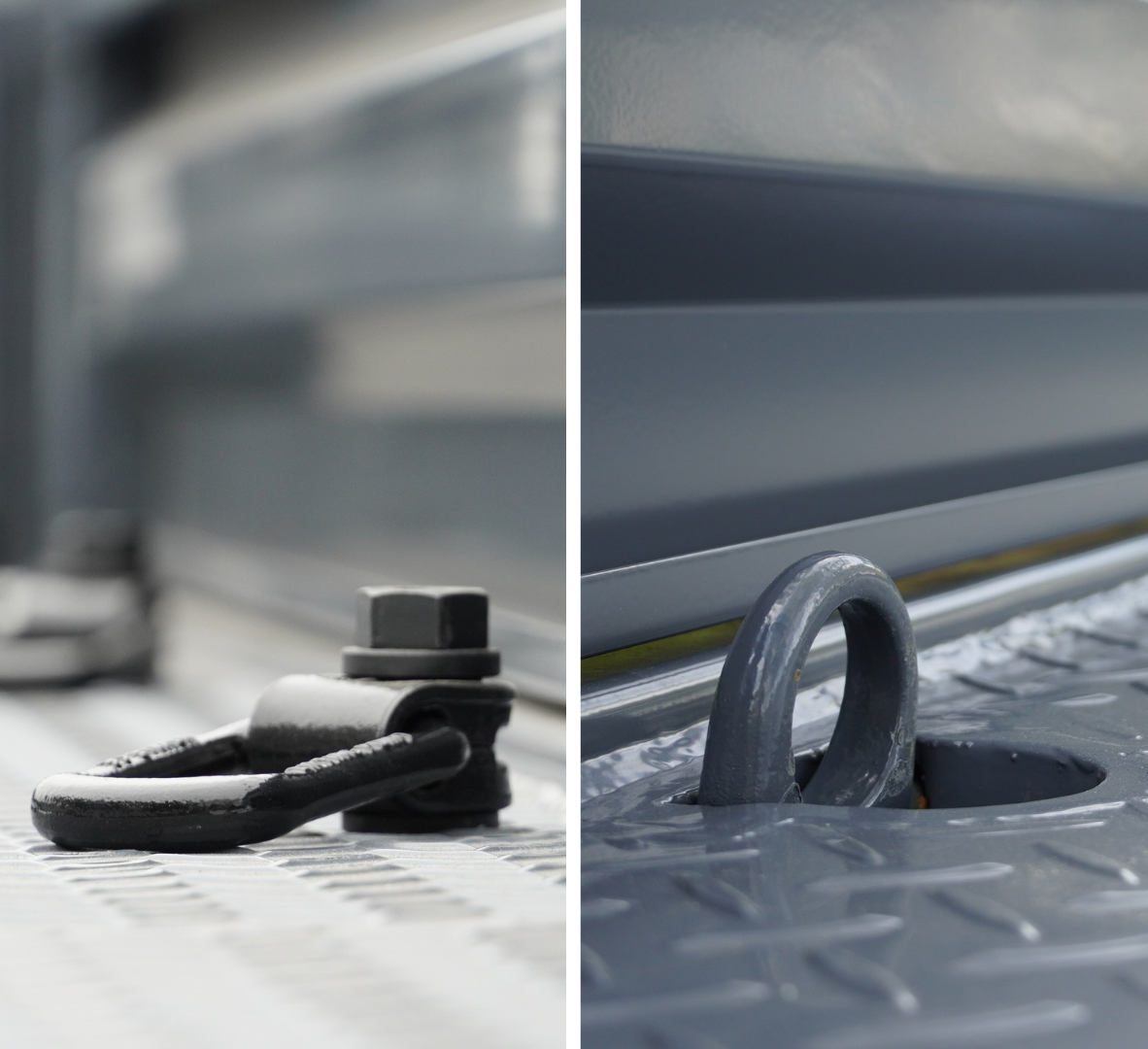 bolt on or flush tie down points on an ox trailer