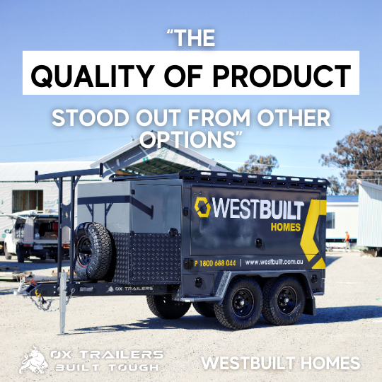 Westbuilt Builders Trailer on Construction Site