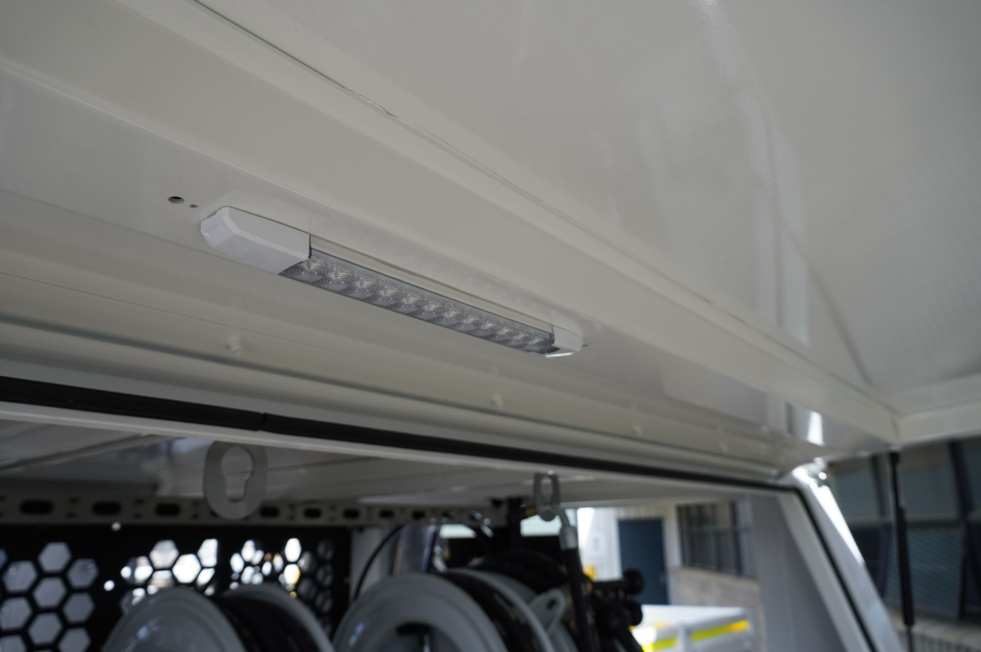 heavy duty and water proof internal lighting on ox trailers service trailer
