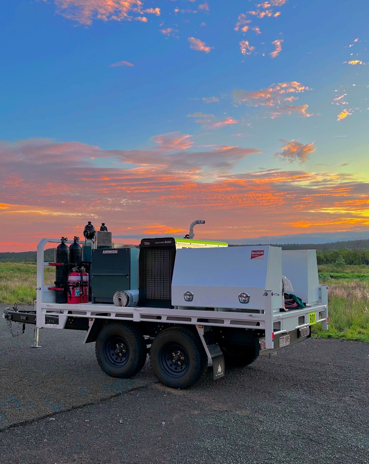 Flat Top Trailer for mining sites