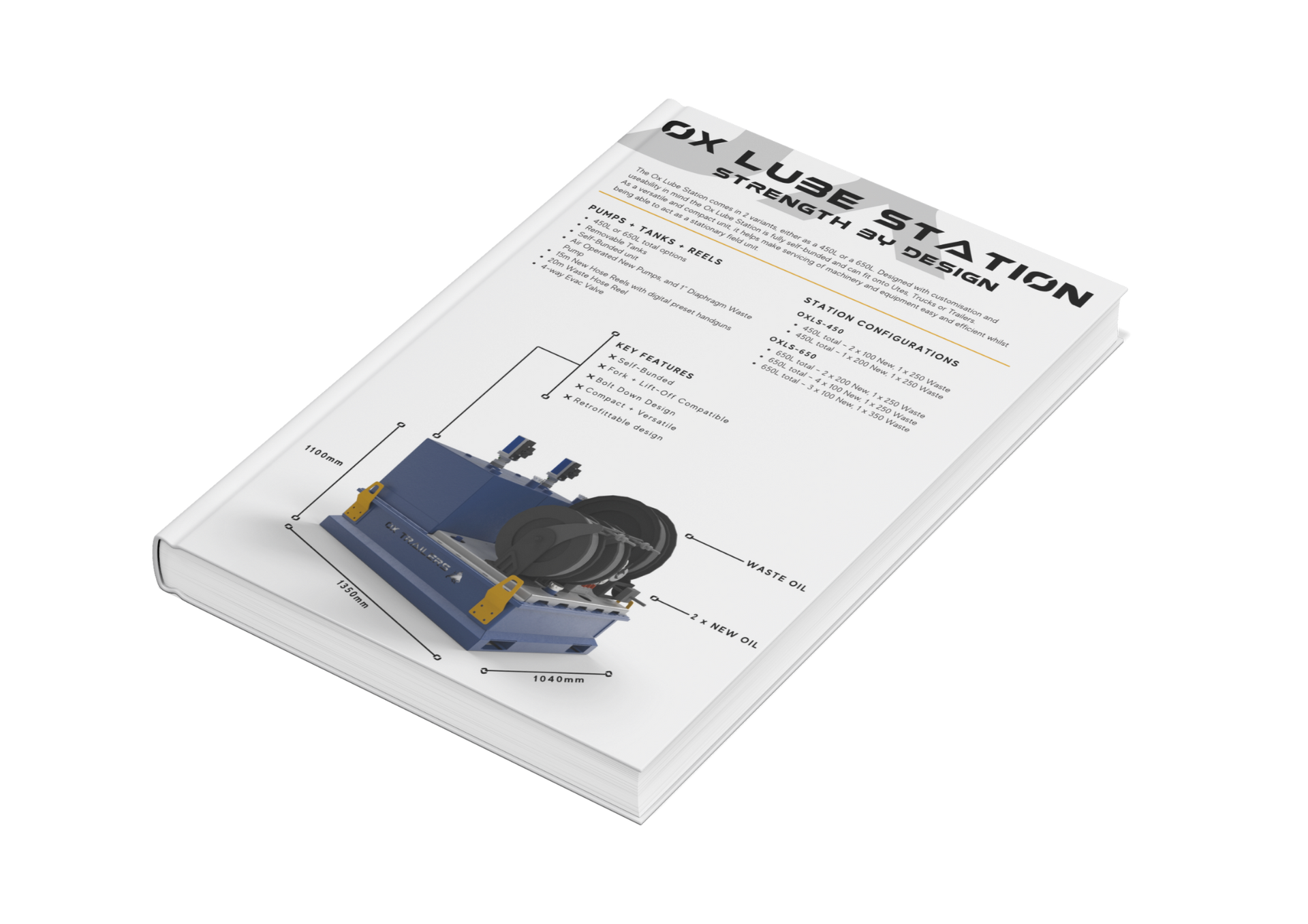 Download the Lube Station Flyer for more information on the australina made, customisable, self-bunded lube station.