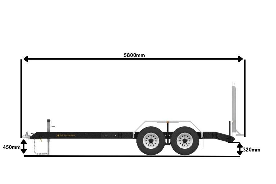 external length of an ox pro series plant trailer