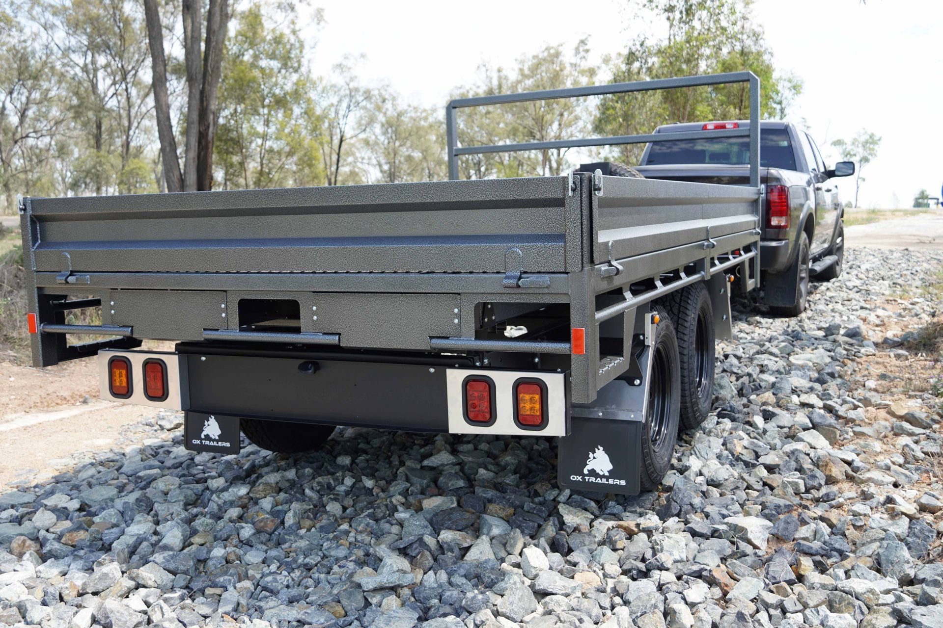 A standard 3.0m x 2.1m Flat Top Trailer