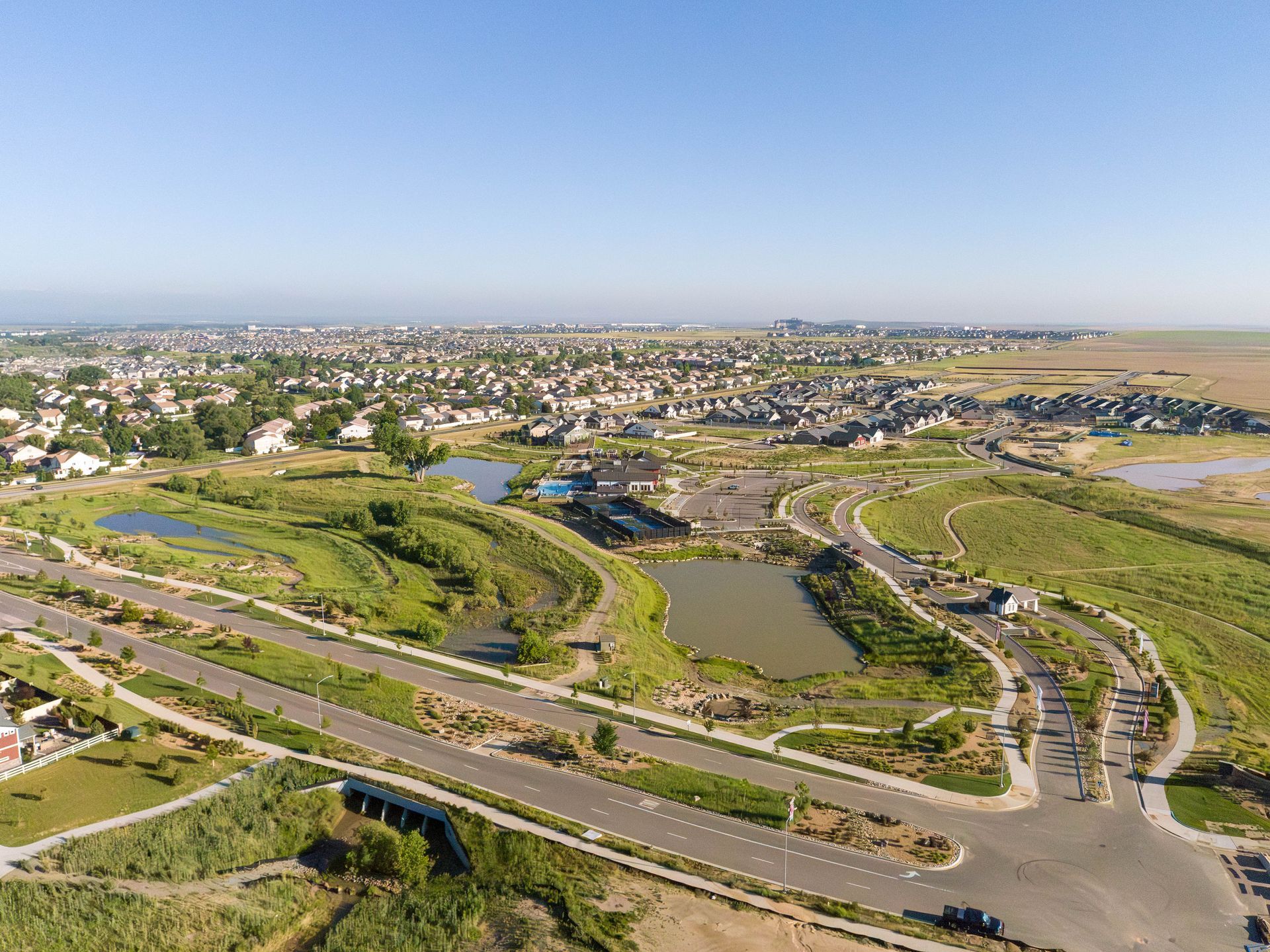 Drone image of open space