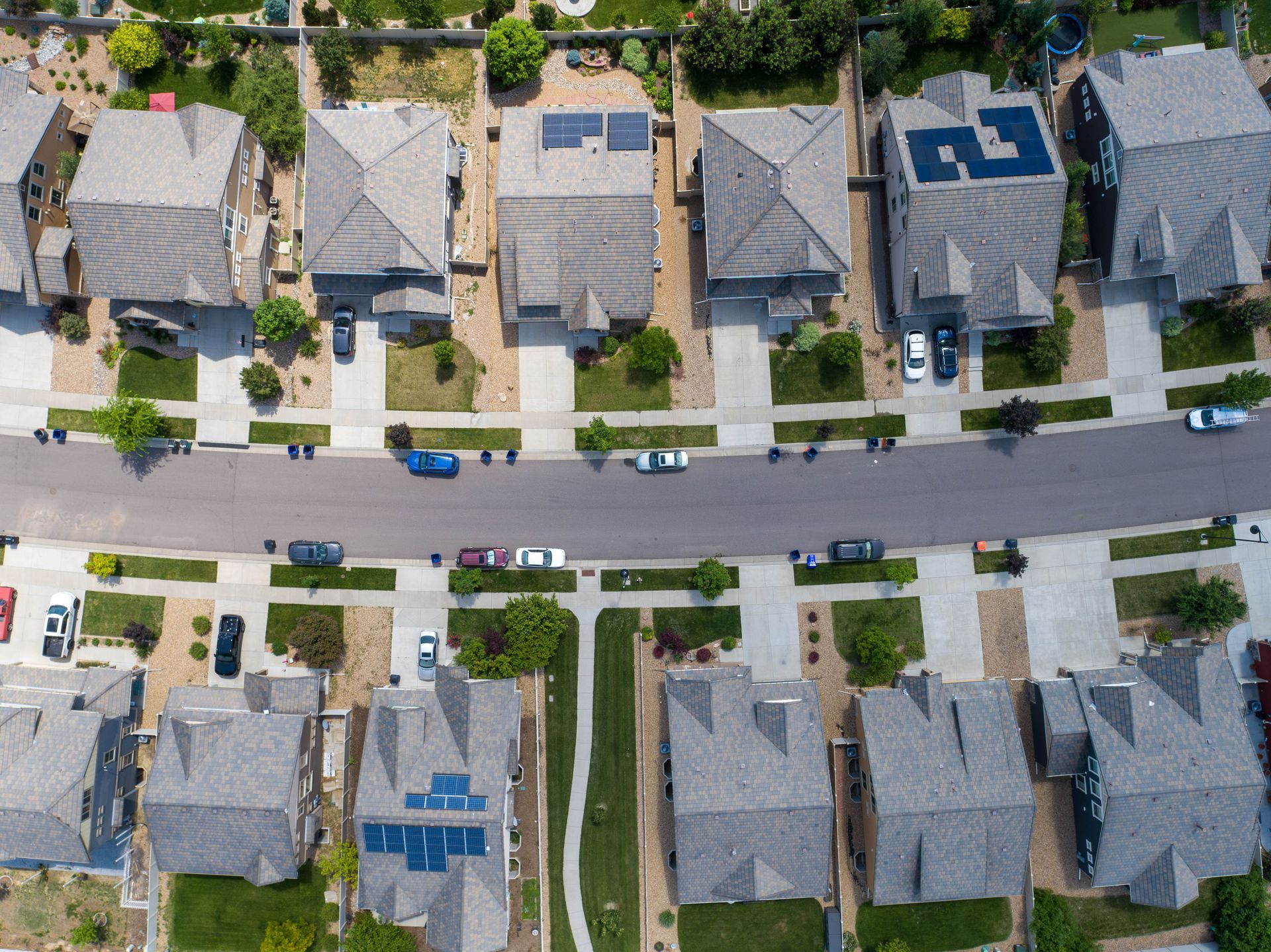 Drone image of master planned community