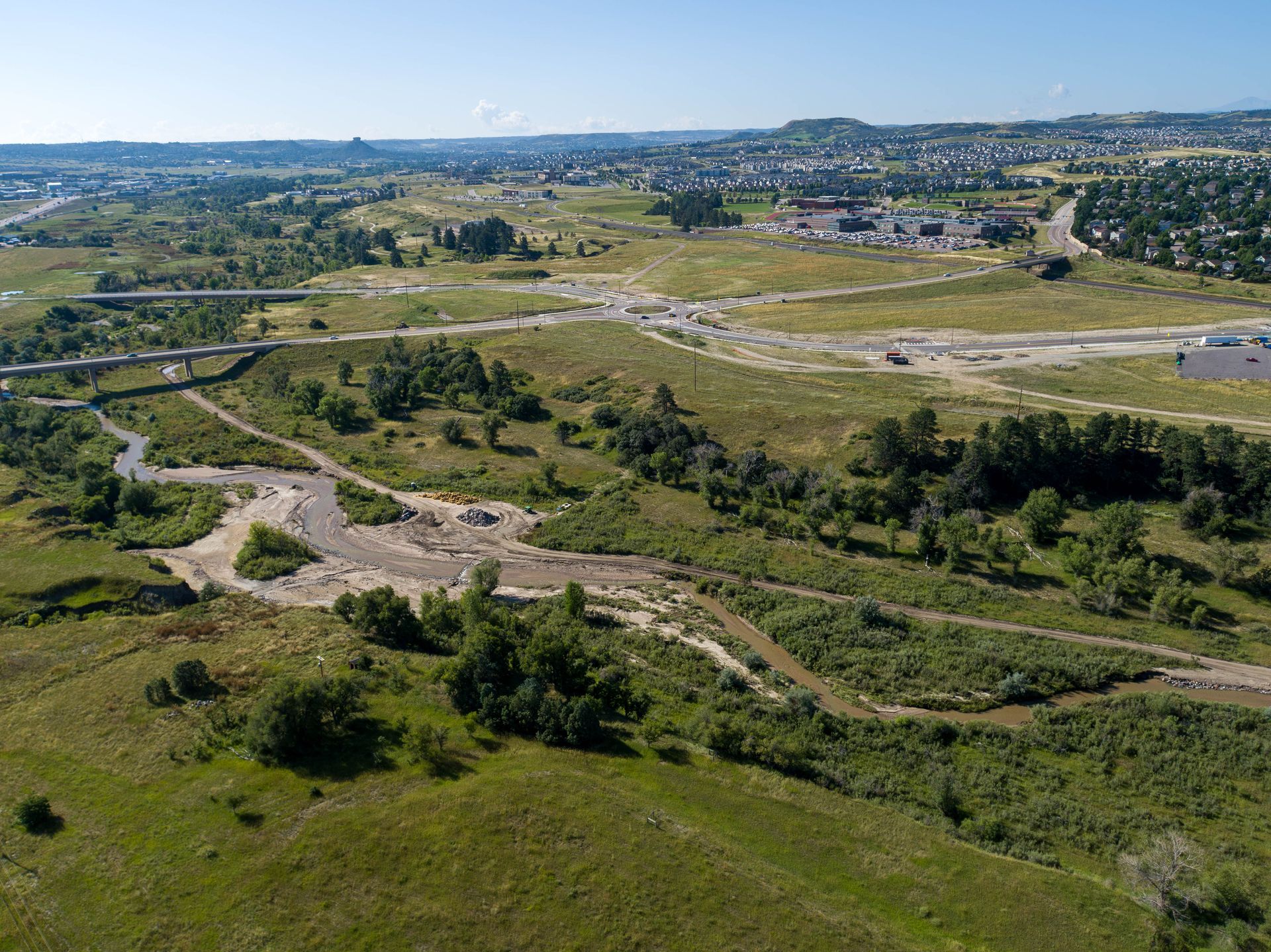 Drone image of open space