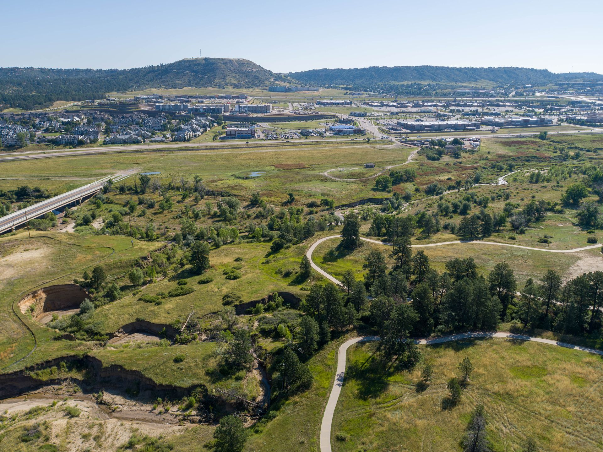 Drone image of open space