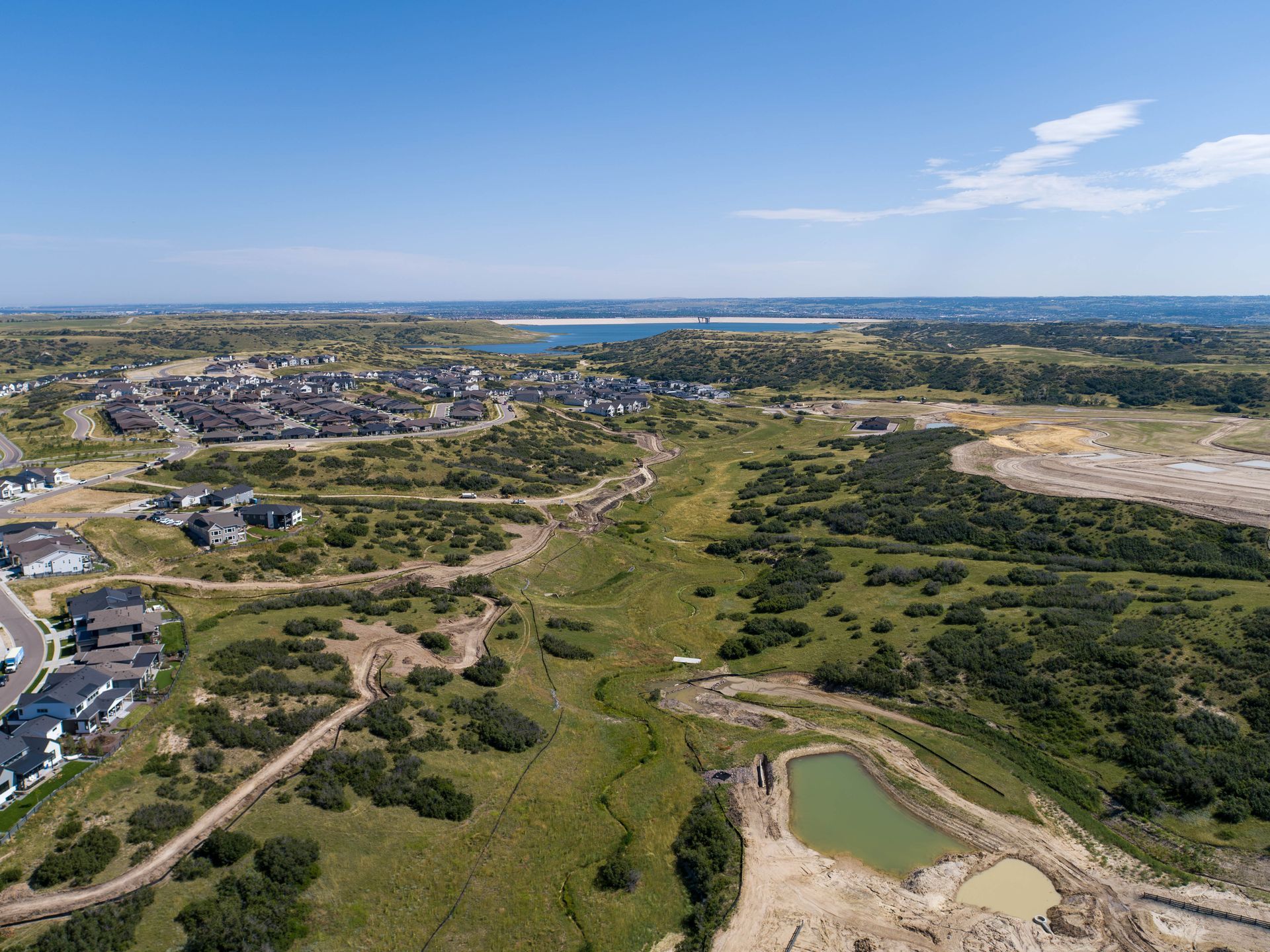 Drone image of open space