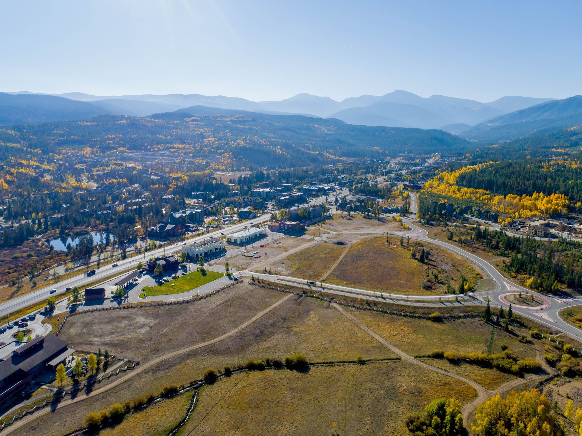 Civil engineering drone image
