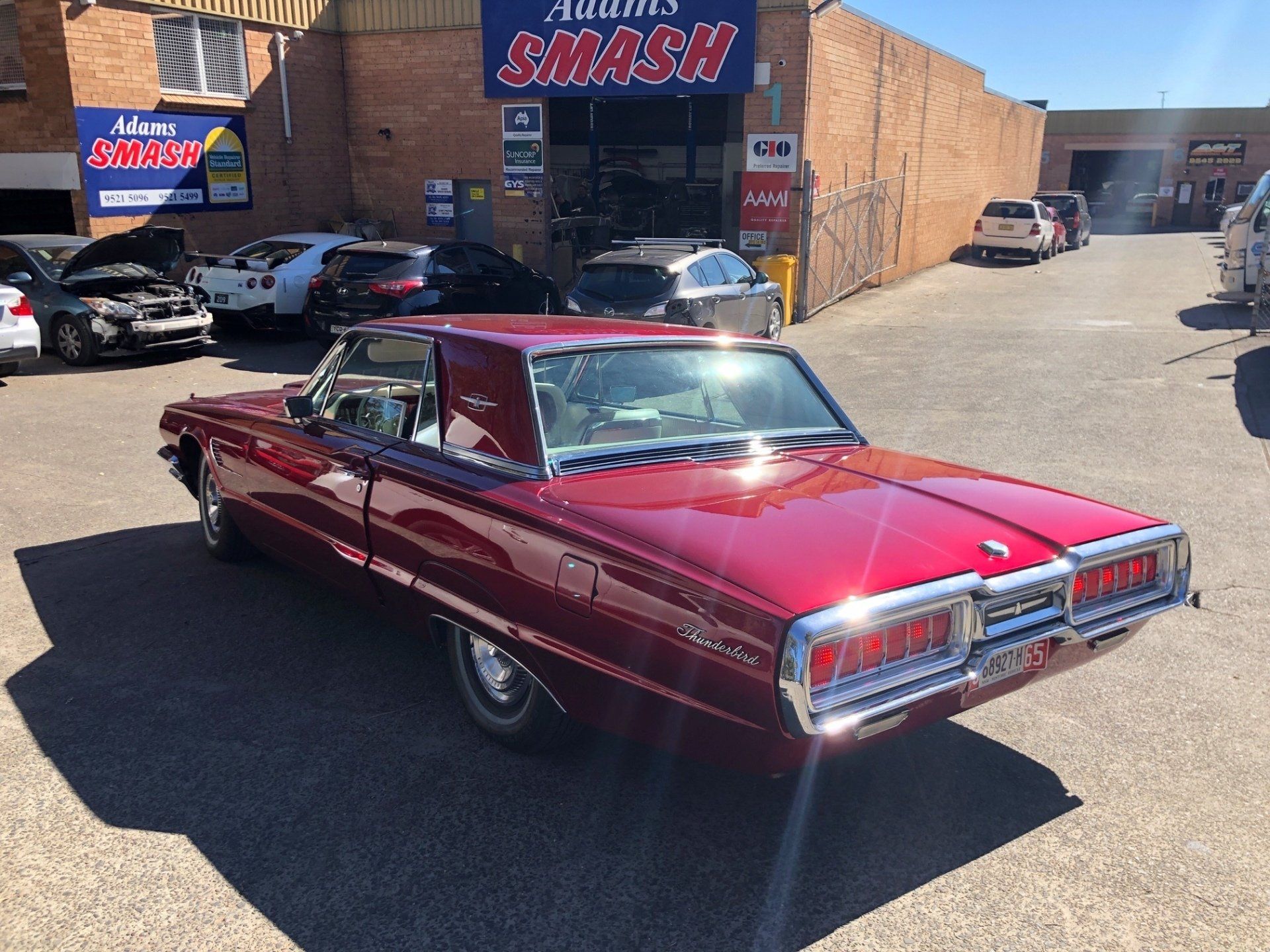 fixing the car damage