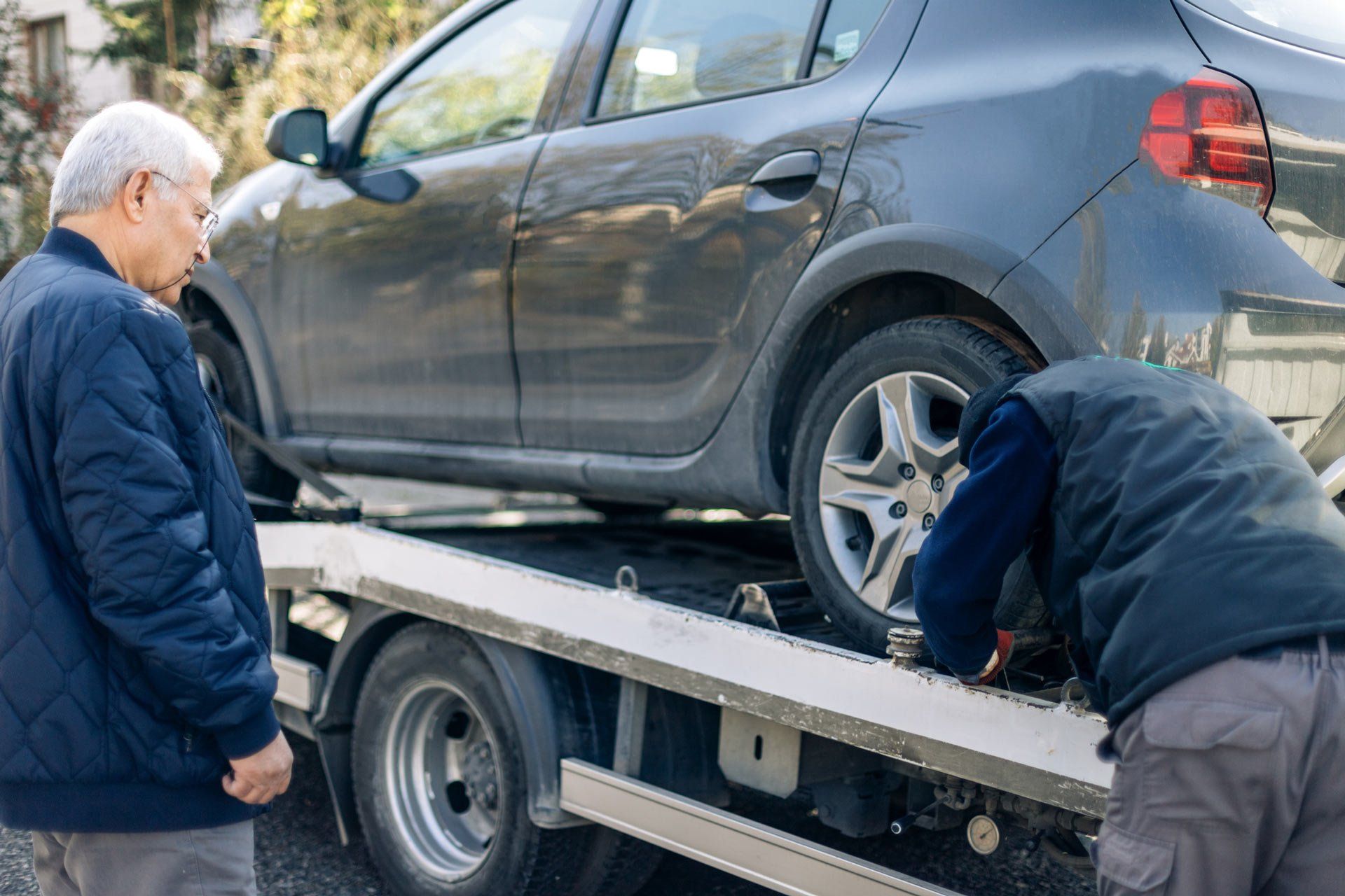 Car Loaded onto Tow Truck — Brooklyn, Vic — Autocare Towing Pty Ltd