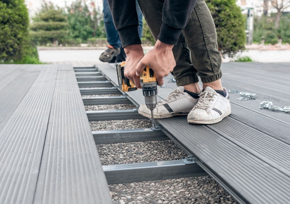Zest Decking Barnsley - installing composite decking