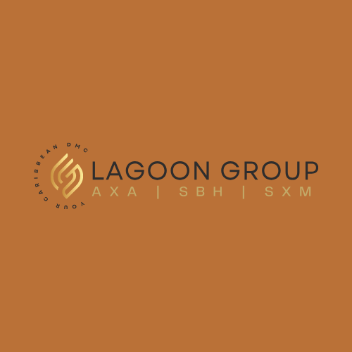 The logo for the lagoon group is on a brown background.