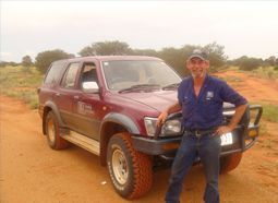 Man with car — Metal Recycling in Alice Springs, NT