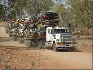 Man with car — Metal Recycling in Alice Springs, NT