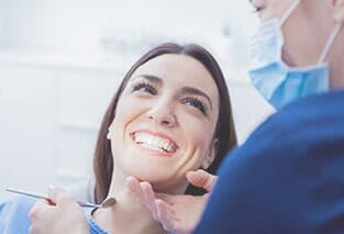 Teeth Cleaning — Woman Showing Teeth in Cumberland, MD