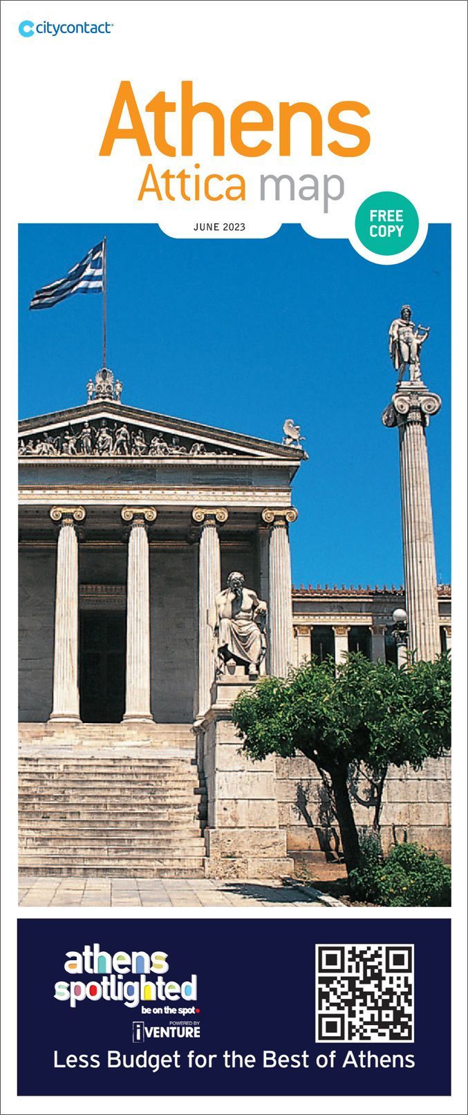 Χάρτης της Αθήνας , έντυπο για τουρίστες