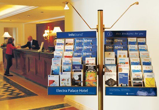 Info Stand, Διαφήμιση σε ξενοδοχεία 