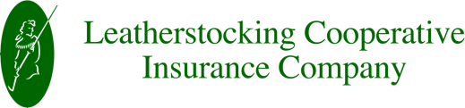 The logo for the leatherstocking cooperative insurance company