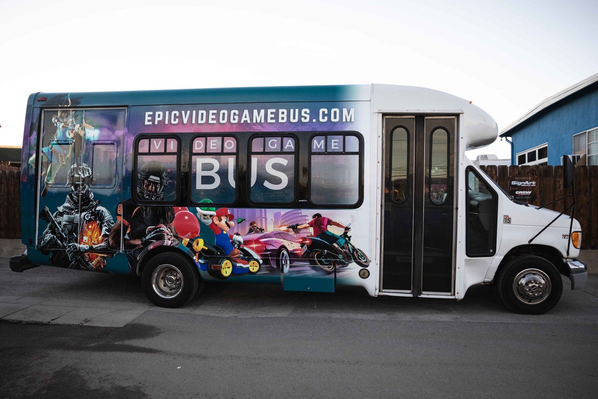 Epic Game Bus Custom Vehicle Wrap