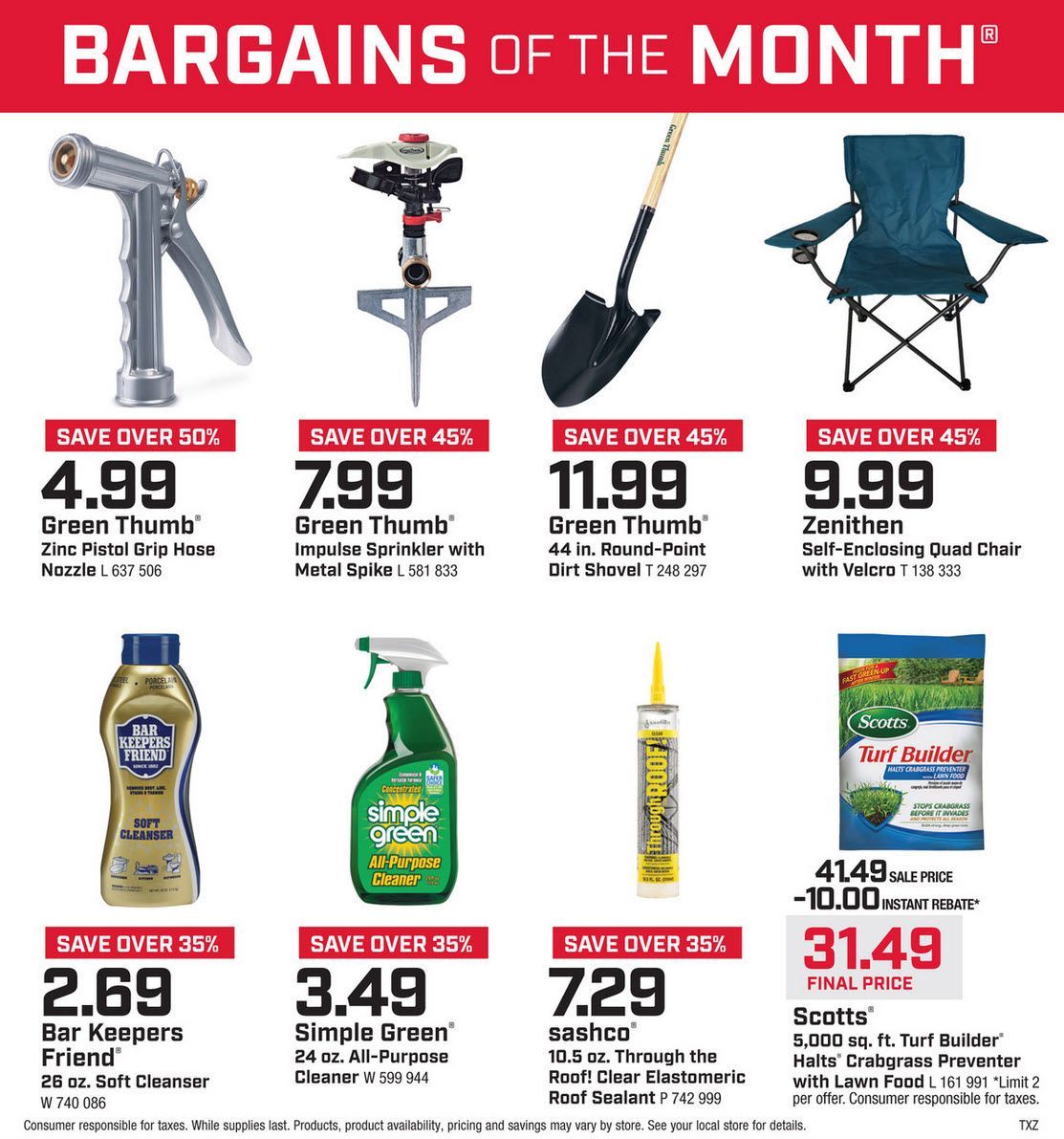 March 2026 Bargains martens-reedsburg-true-value-bargains-of-the-month