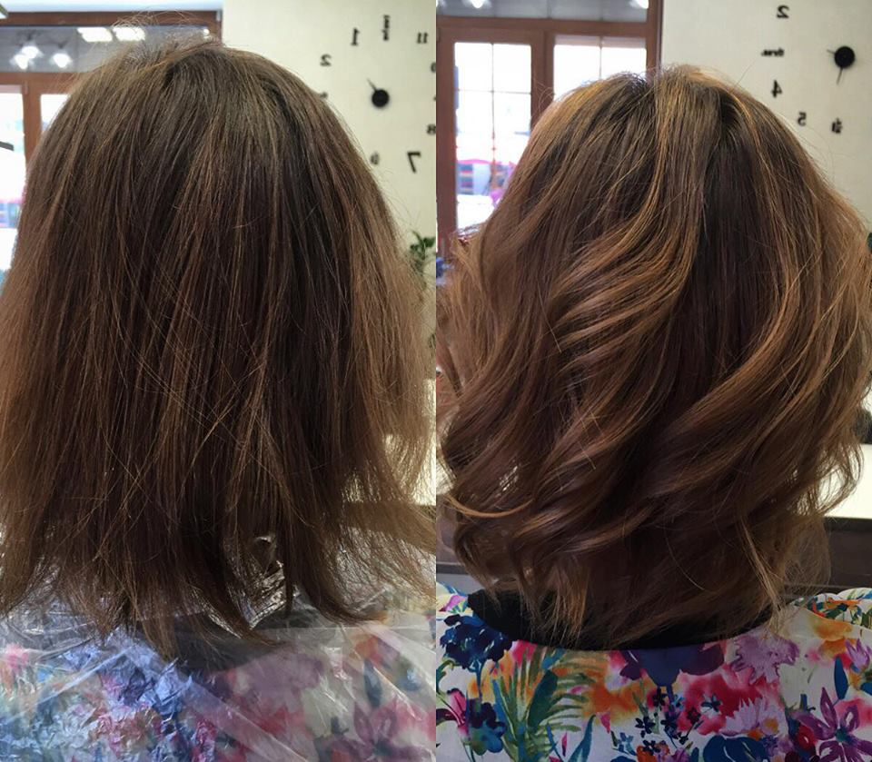 Matu griešana, krāsošana, veidošana – vidēja garuma mati