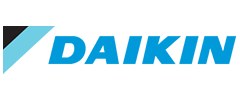 Daikin logo: Blue text 