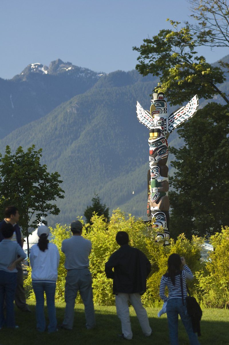 metro,  parks, totems, first nations, mountains