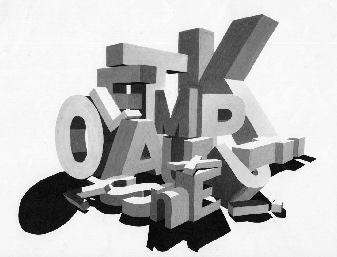 illustration isometric art deco