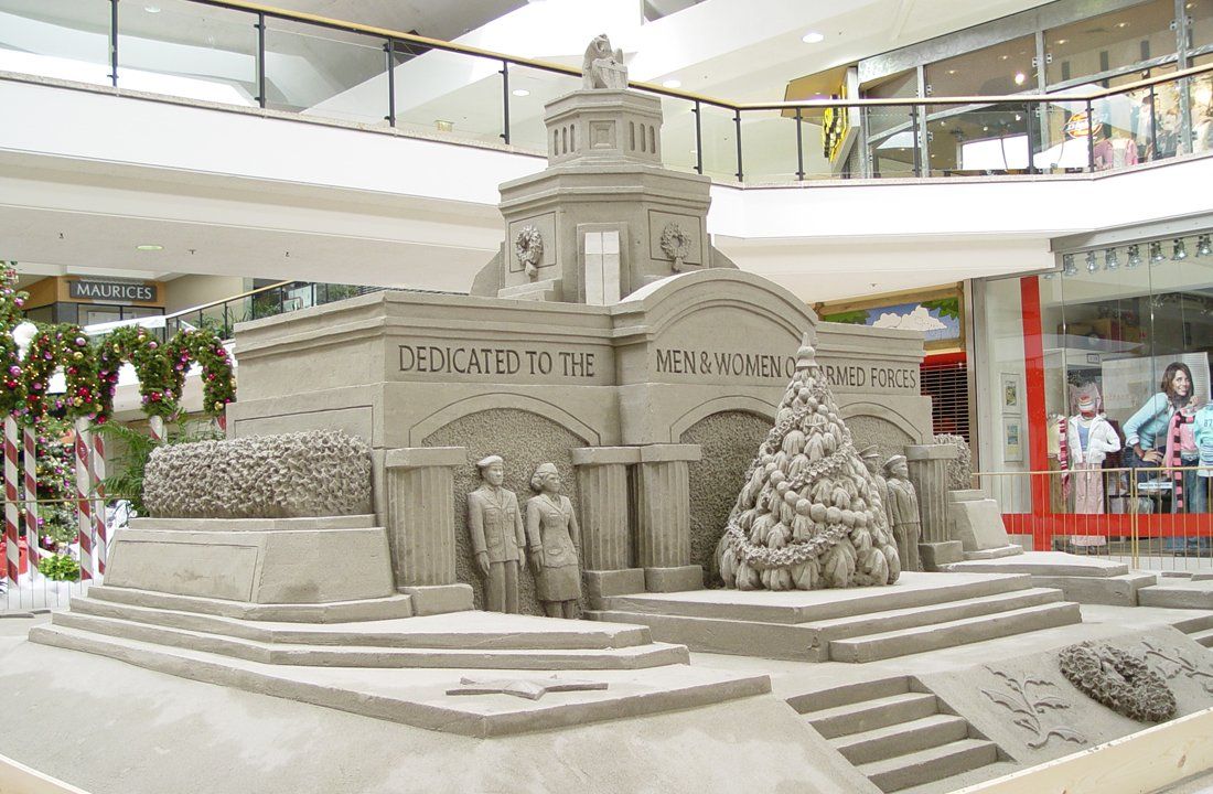 sand sculpture artist war memorial