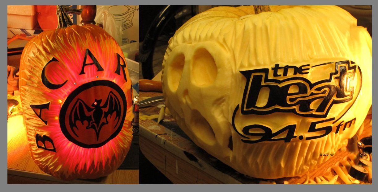 illustration custom props pumpkin carving