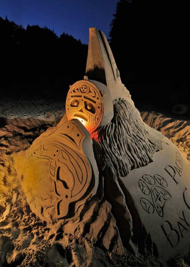 sand sculpture artist war memorial